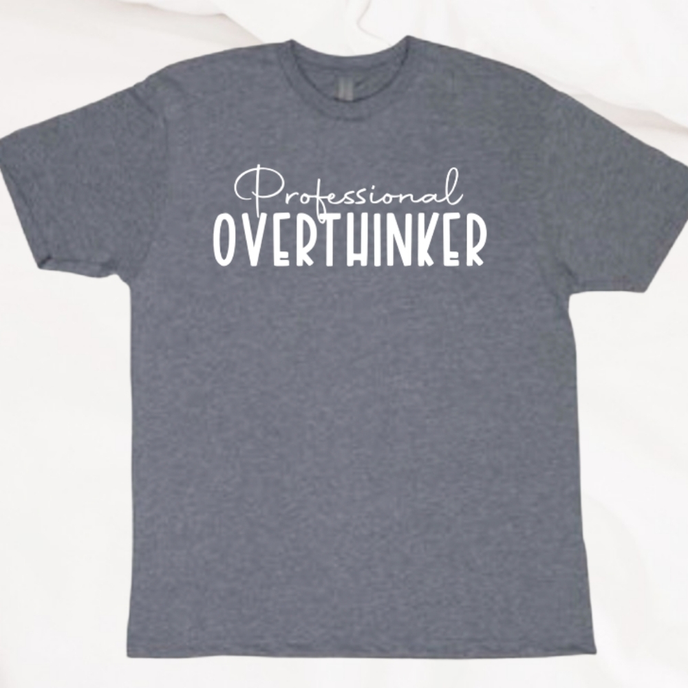 Professional Overthinker Tri-Blend Crew Tshirt